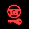 steering lock vehicle dashboard warning light